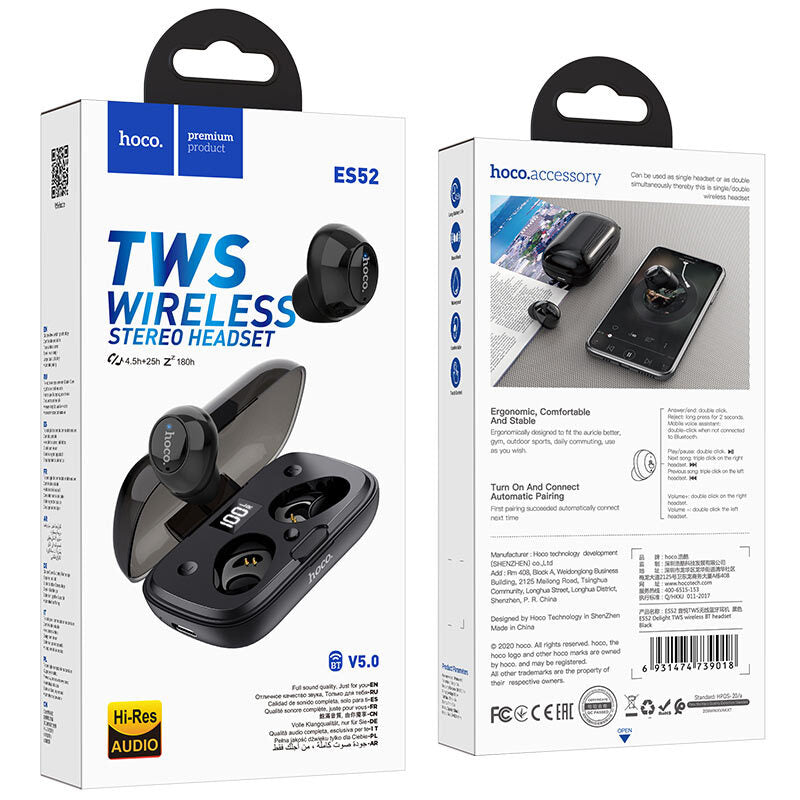 Auriculares Inalámbricos TWS Hoco ES52