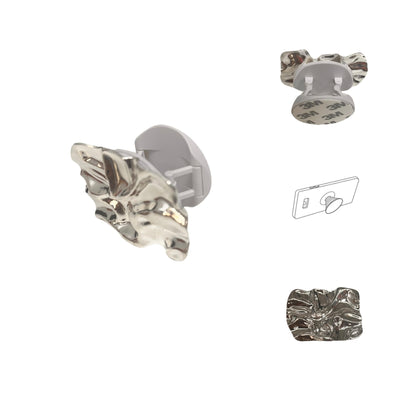 Soporte Pop Grip Relieve Plateado