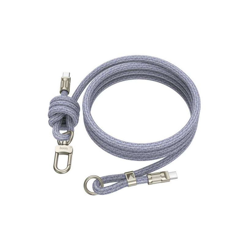 Colgante con Cable USB-C a USB-C Hoco GH7 Azul