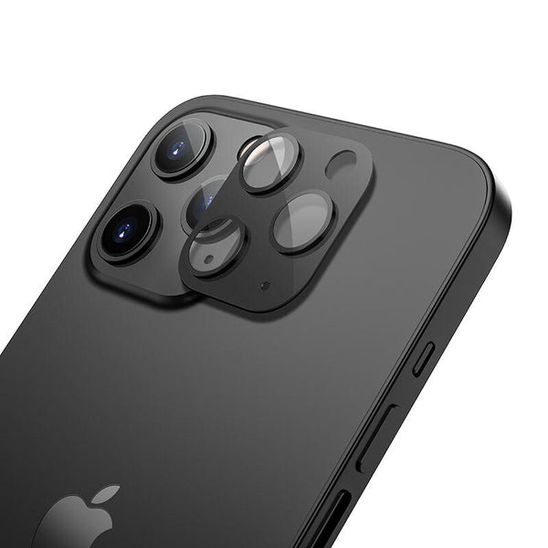 Protector Camara Metálico iPhone 12 Pro Max Negro Hoco A18