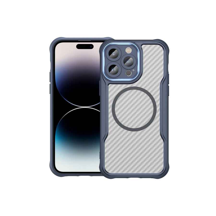Cover Carbono Azul iPhone 14 PRO