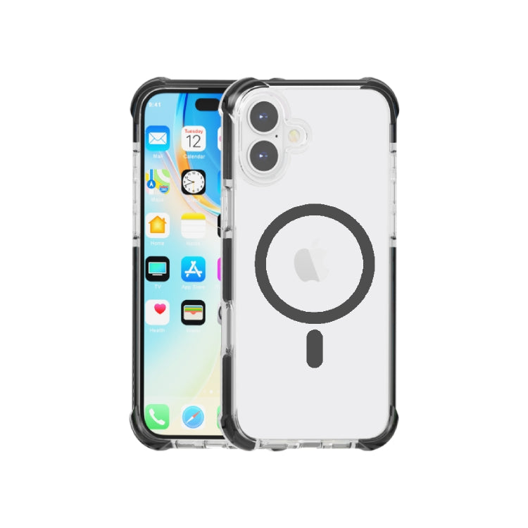 Cover Gel Magsafe Negro - iPhone 16 Plus