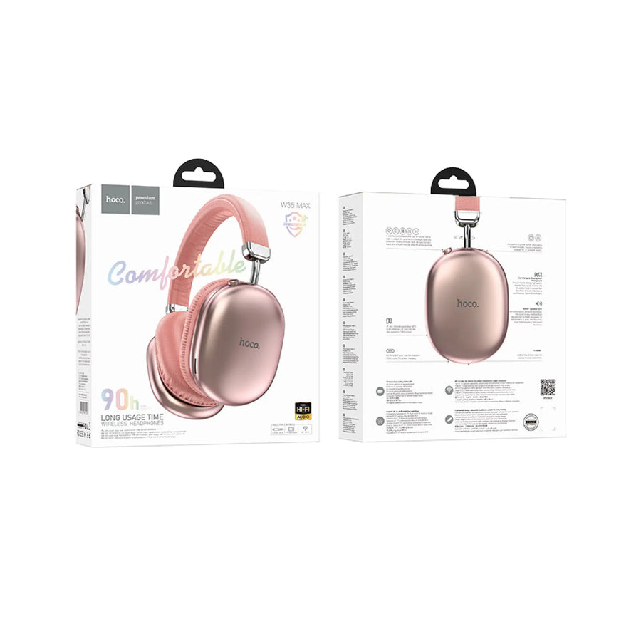 Auriculares Inalámbricos Hoco W35 Max Rosado