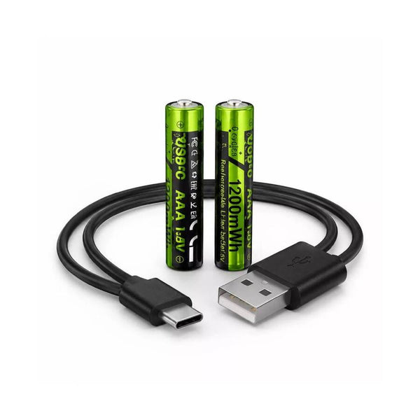 Pilas Recargables por USB Triple A Hoco JA4 - Pack x 2