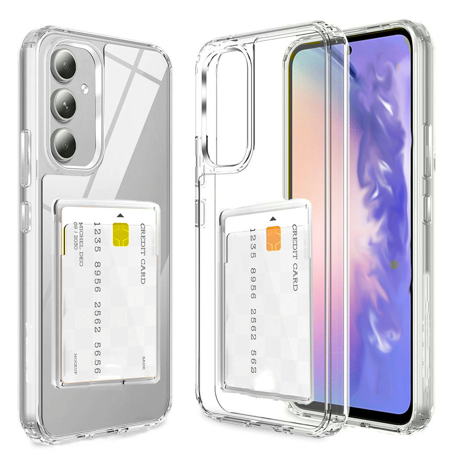 Carcasa Transparente con Porta Tarjetas - Samsung A14