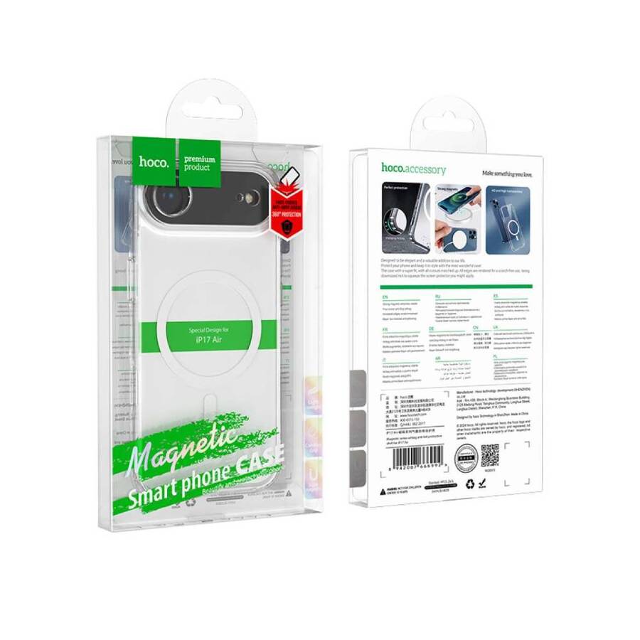 Carcasa Transparente MagSafe Hoco iPhone 17 Air