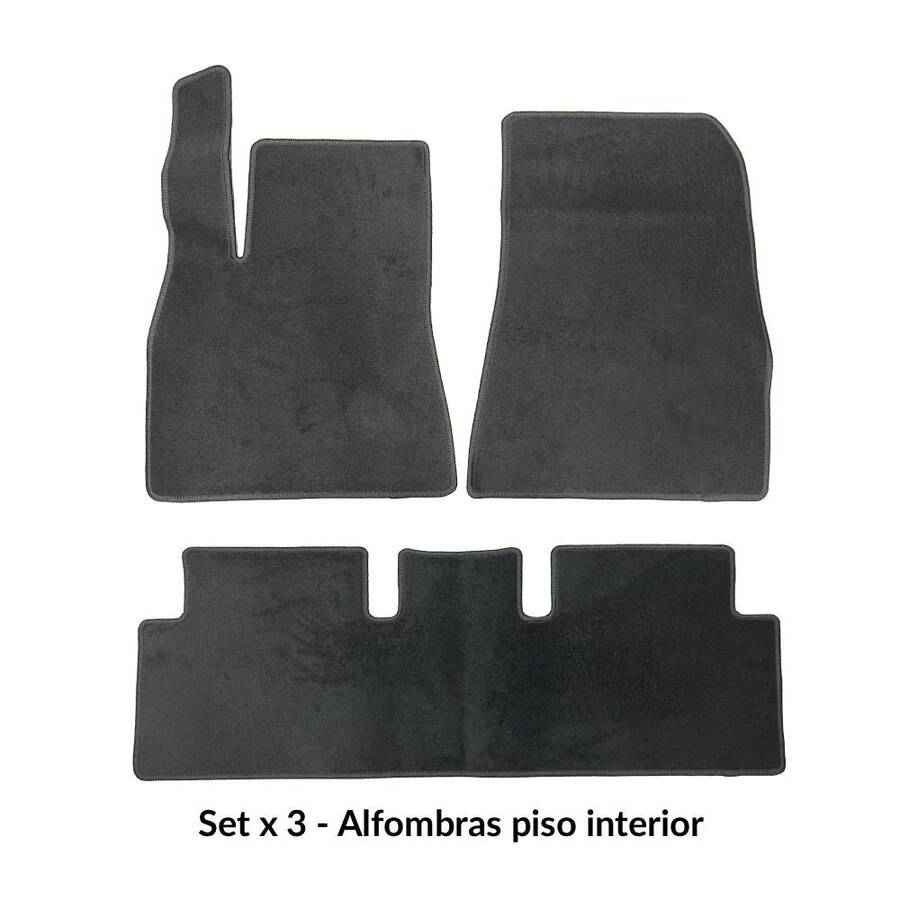 Set de 3 Alfombras de Felpa para Tesla Model 3 2026
