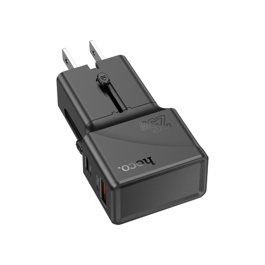 Adaptador de Viaje PD25W USB-C + USB-A Hoco AC24