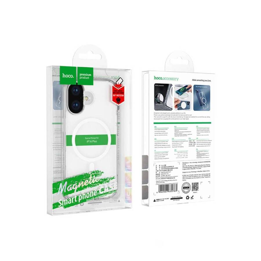Carcasa Transparente MagSafe Hoco - iPhone 16 Plus