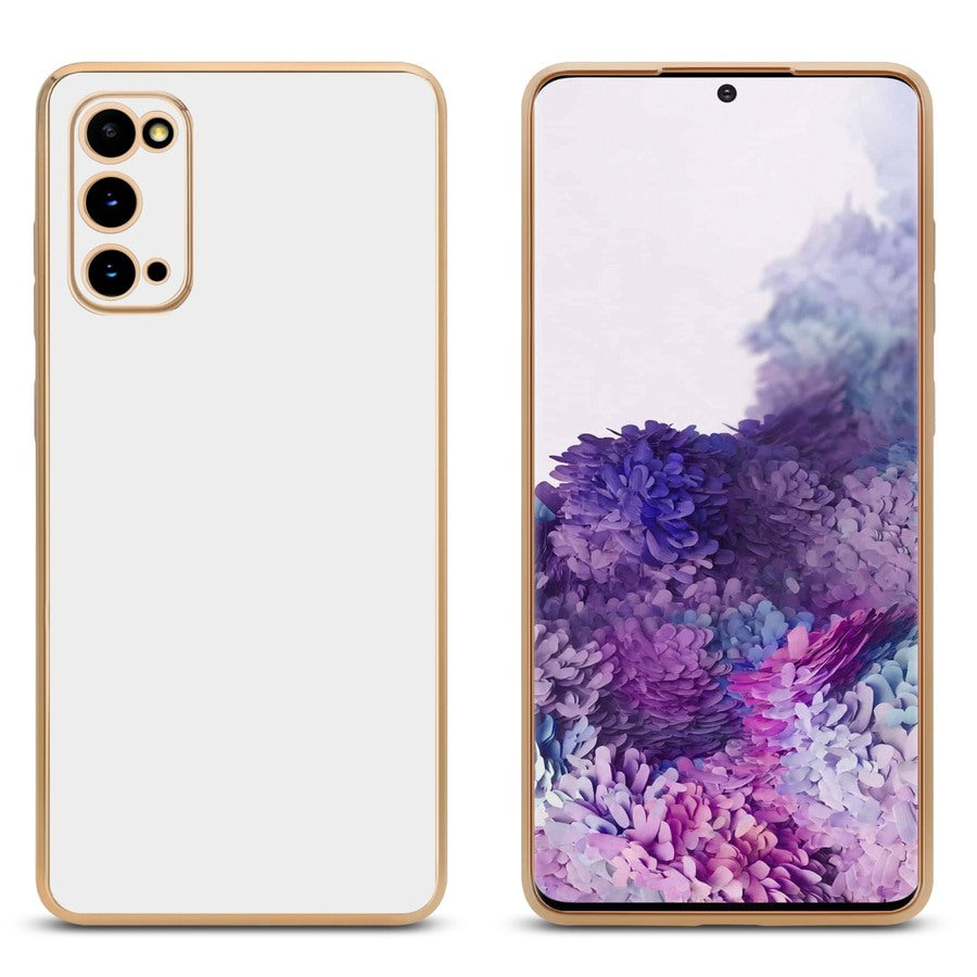Cover Blanco / Dorado - Samsung A14