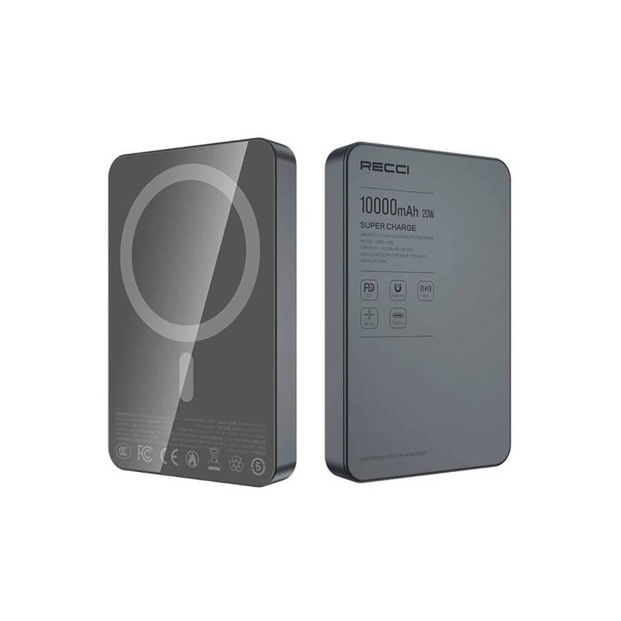 Bateria Externa MagSafe 10000mAh 20W Recci RPB-W36
