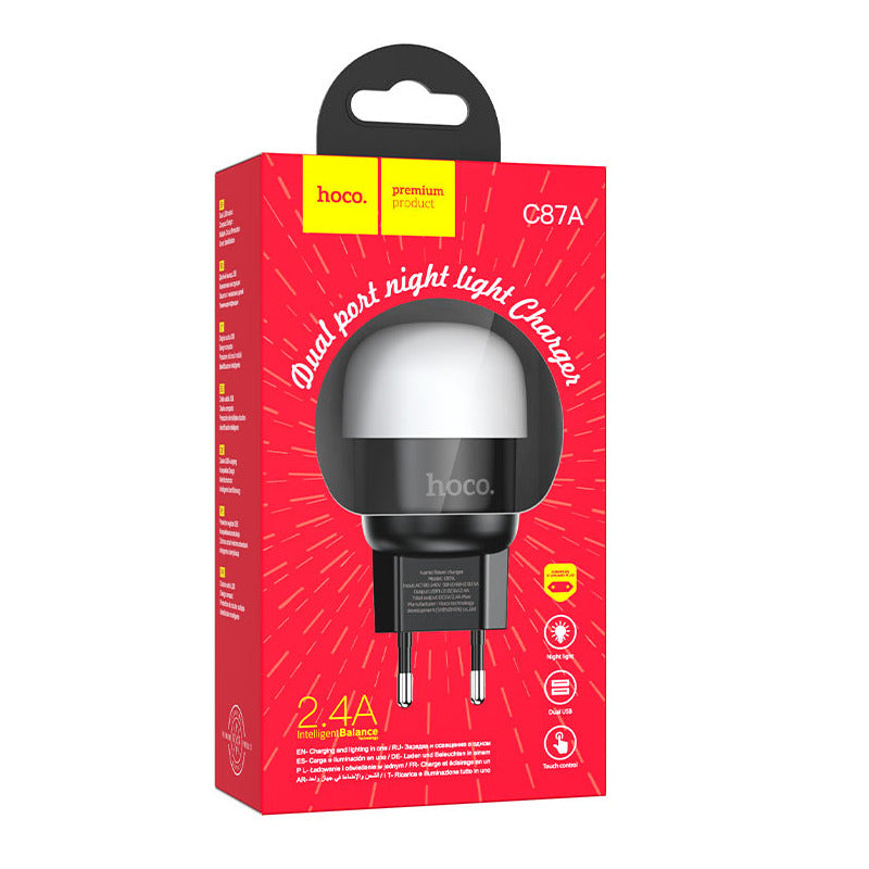 Luz de Noche con Cargador USB Hoco C87A