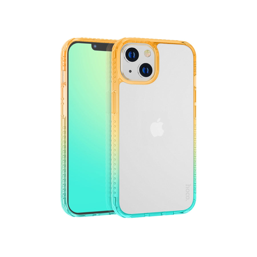 Degrade Naranja Turquesa Hoco  - iPhone 14 Plus