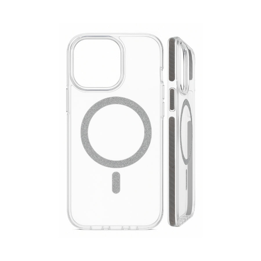 Carcasa MagSafe Glitter Plateado iPhone 13 PRO MAX
