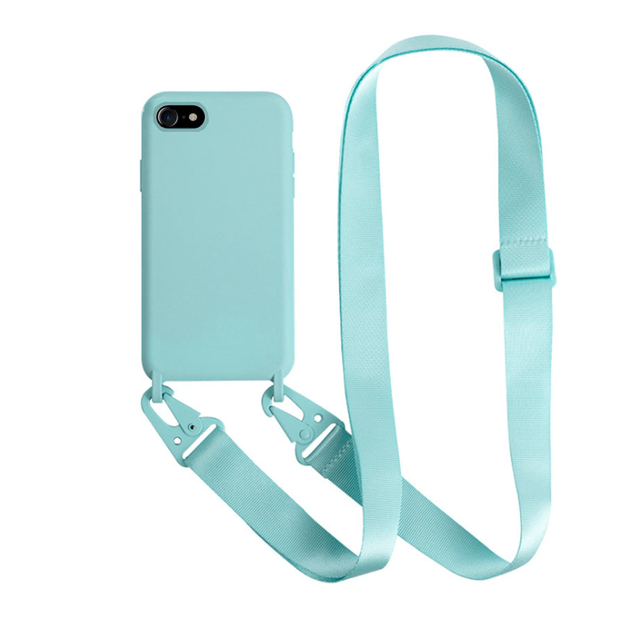 Silicona iCase Turquesa con Correa - iPhone 7 Plus / 8 Plus