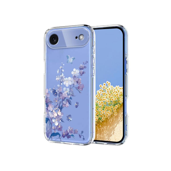 Carcasa Transparente Flores Violeta iPhone 17 Air