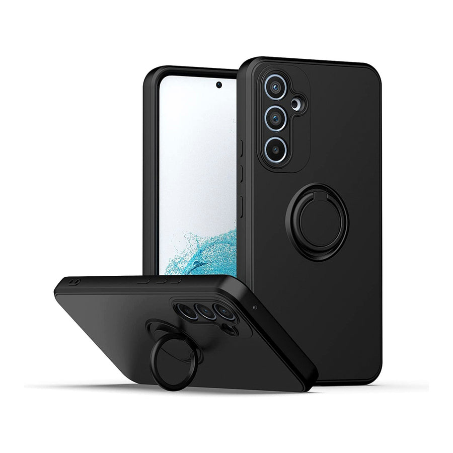 Silicona iCase Negro con Anillo - Samsung A14
