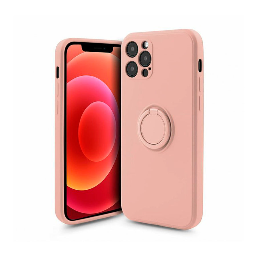 Silicona iCase Rosado con Anillo - iPhone 13 PRO MAX