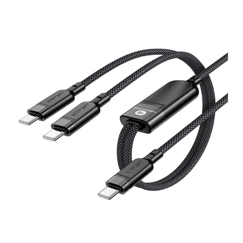Cable Datos USB-C a doble USB-C 100W Acefast C5-11