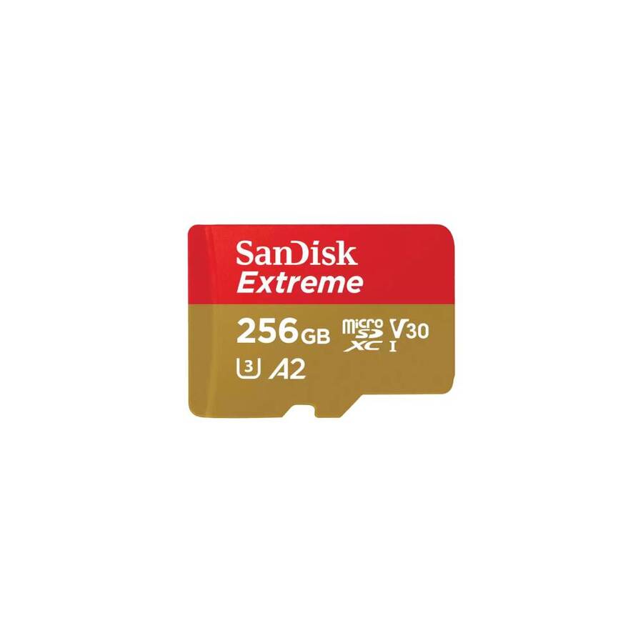 Memoria SanDisk 256GB Extreme microSDXC UHS-I V30 190 MB/s