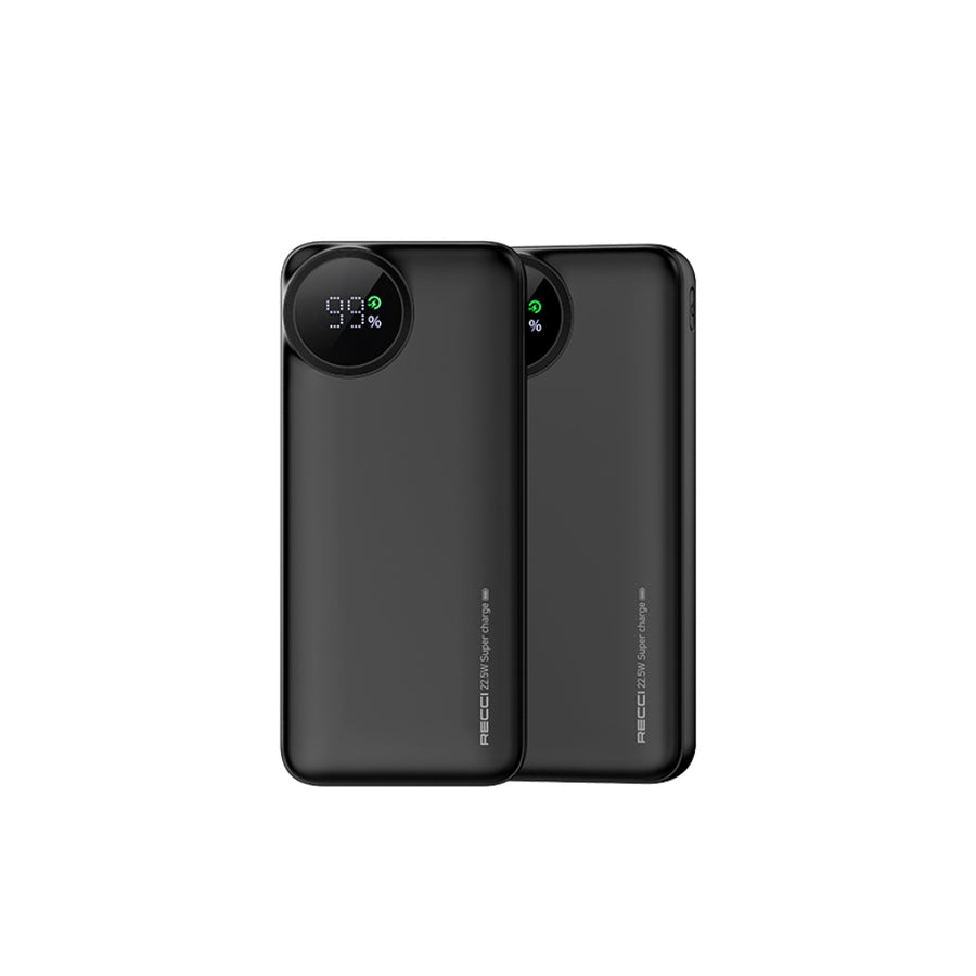 Batería Portátil 20000mAh 22.5W Recci RPB-P49 Negro