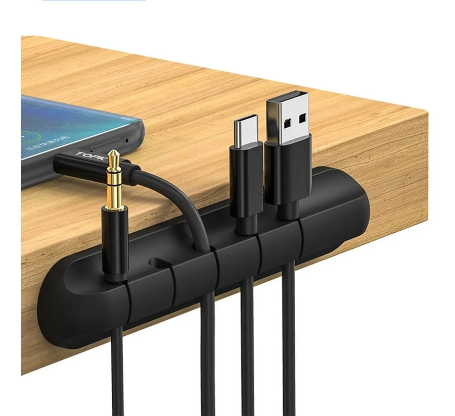 Organizador Cables Negro