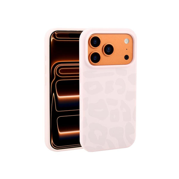 Silicona Leopard Print Rosa iPhone 17 PRO MAX