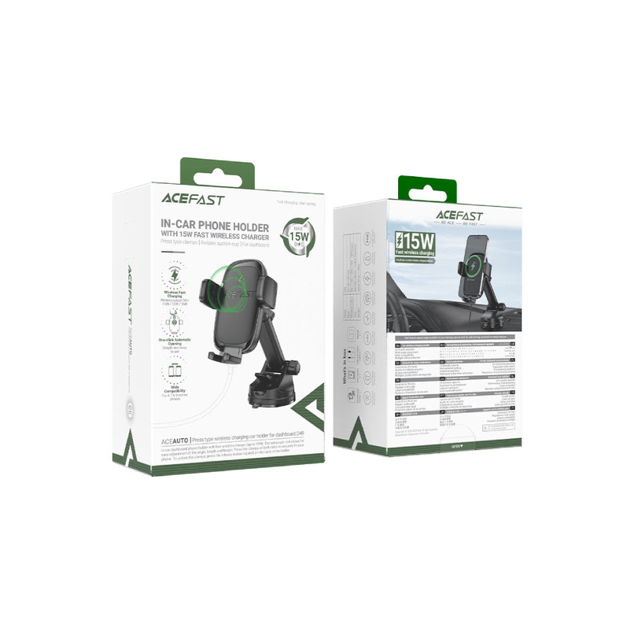 Soporte para Auto con Carga Inalámbrica Acefast D49
