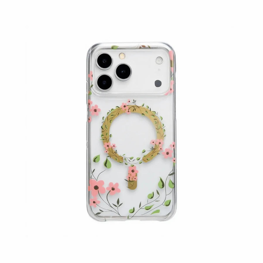 Carcasa Transparente MagSafe Floral iPhone 17 PRO MAX