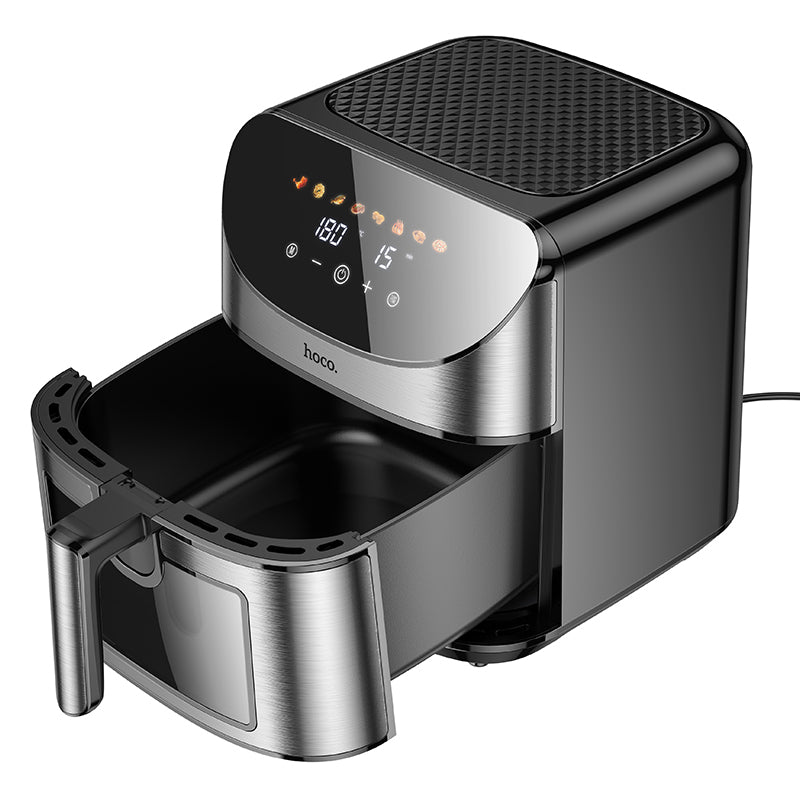 Freidora sin aceite 8L con táctil y visor Hoco HE21 Negro