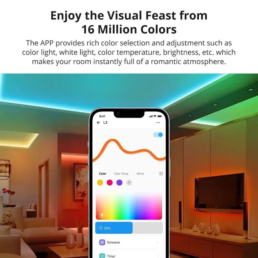 Tira Luces LED RGB Wifi L3 - 5 Metros - SONOFF