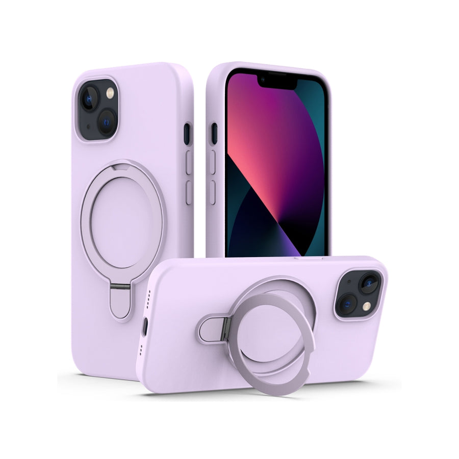 Silicona MagSafe Violeta con Anillo iPhone 14