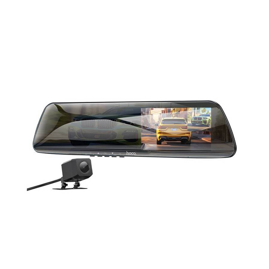 Espejo Retrovisor con Doble Cámara 1080p Hoco DV4