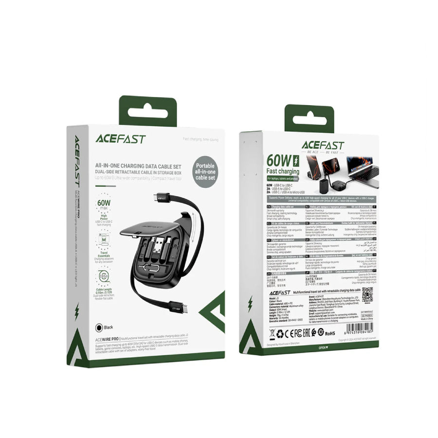 Set de cable y adaptadores para Viaje Acefast J3