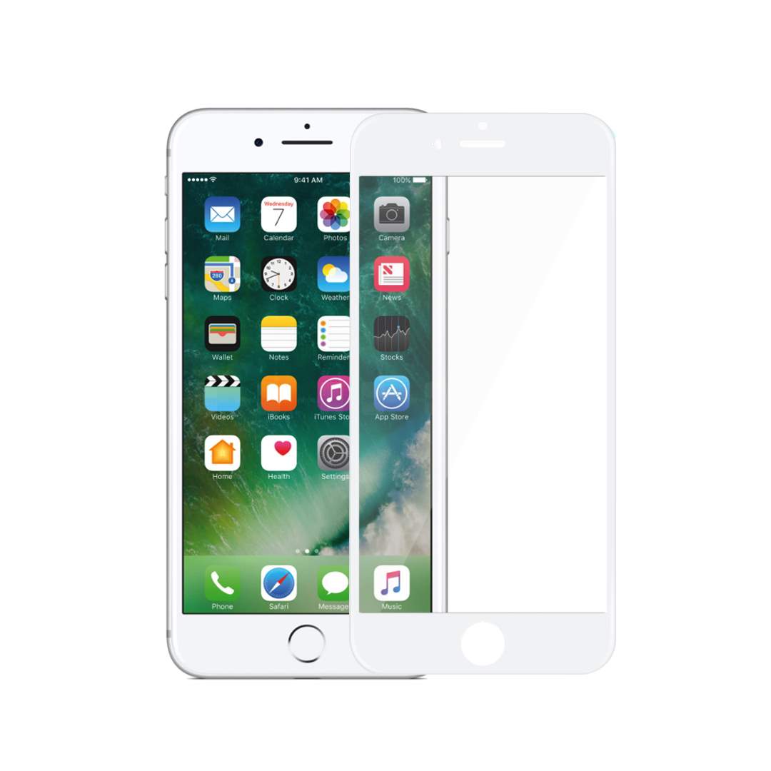 Vidrio Templado Completo Blanco - iPhone 6 Plus