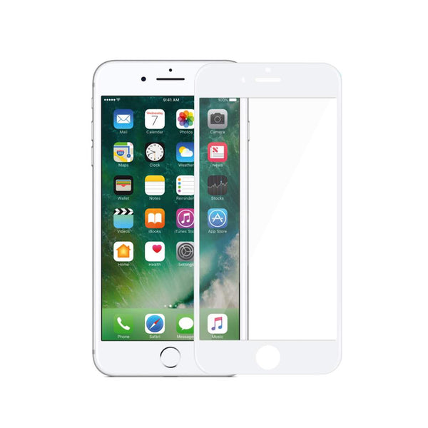 Vidrio Templado Completo Blanco - iPhone 6 Plus
