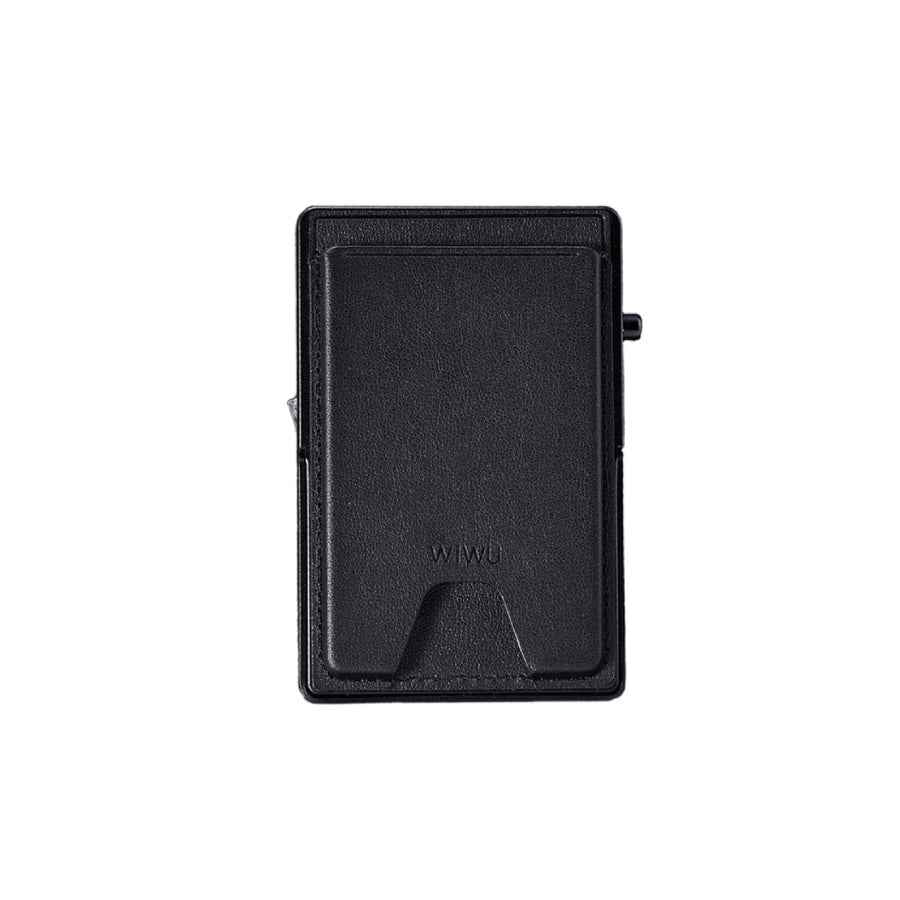 Tarjetero Metálico MagSafe con Soporte WiWU MW-006 Negro