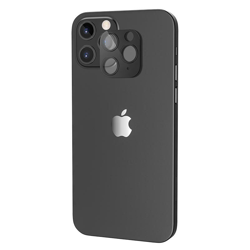 Protector Camara Metálico iPhone 12 Pro Max Negro Hoco A18