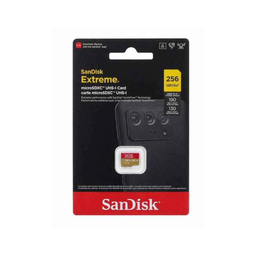 Memoria SanDisk 256GB Extreme Class 10 V30