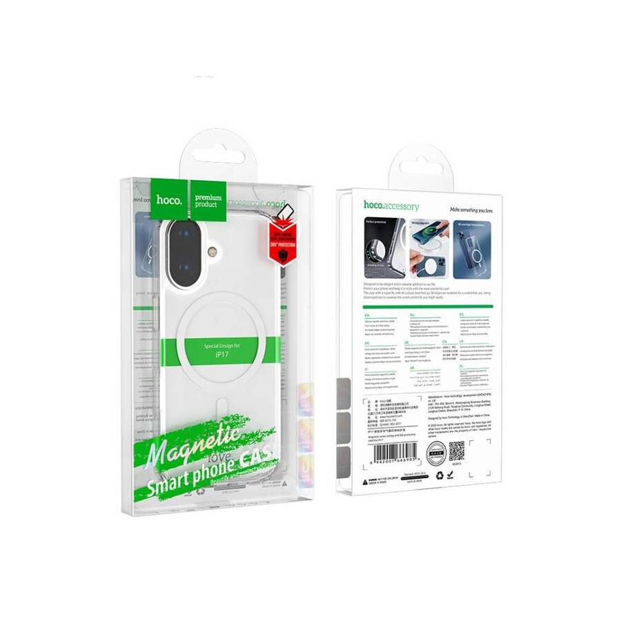 Carcasa Transparente MagSafe Hoco iPhone 17