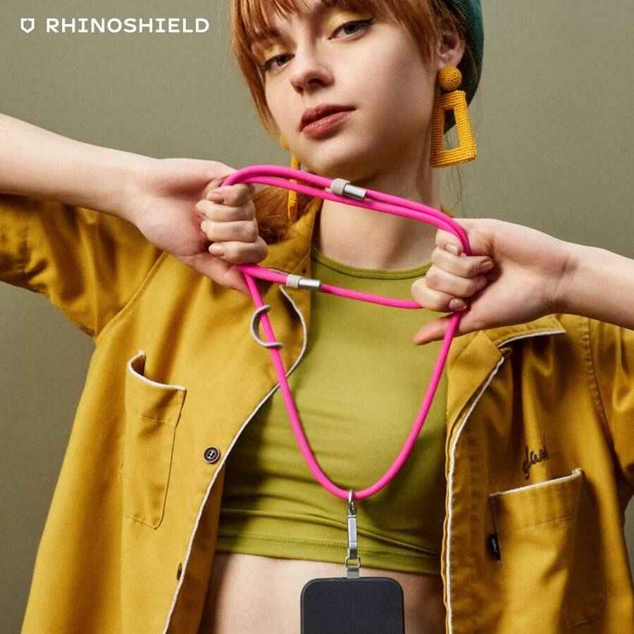 Correa Crossbody Silicona Hipoalergenica Rhinoshield Rosado