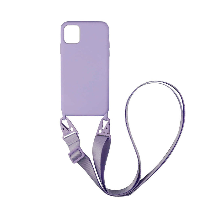 Silicona iCase Violeta con Correa - iPhone 11 PRO MAX