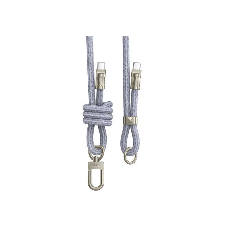 Colgante con Cable USB-C a USB-C Hoco GH7 Azul
