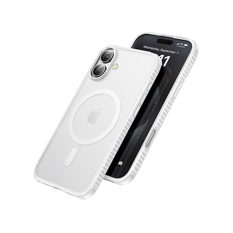 Carcasa Drop Proof MagSafe Hoco Blanco - iPhone 16