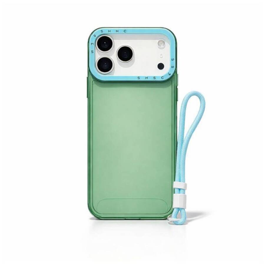 Carcasa Traslúcida Neón Turquesa / Celeste iPhone 17 PRO MAX