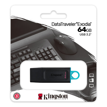 Pendrive 64GB Datatraveler Exodia Kingston