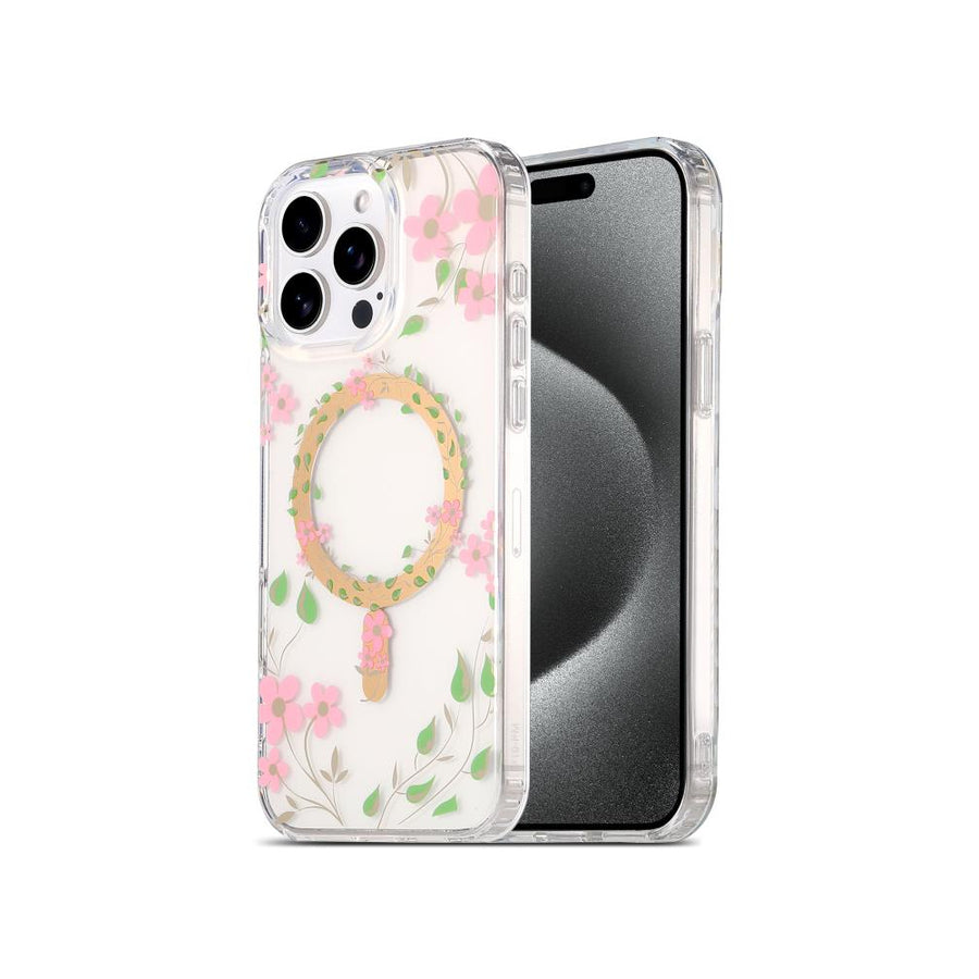 Carcasa Transparente MagSafe Floral iPhone 15 PRO