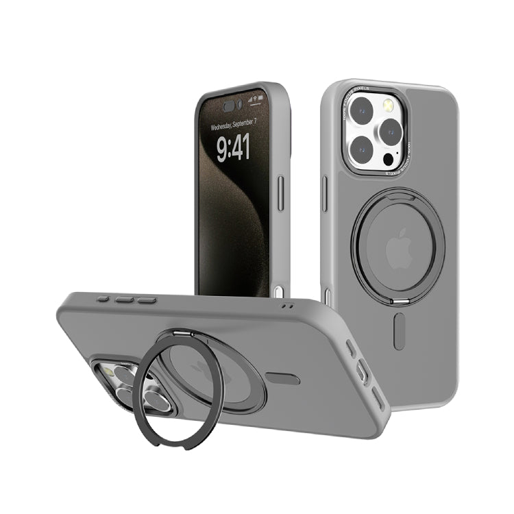 Cover Gris Magsafe con Soporte - iPhone 16 PRO MAX