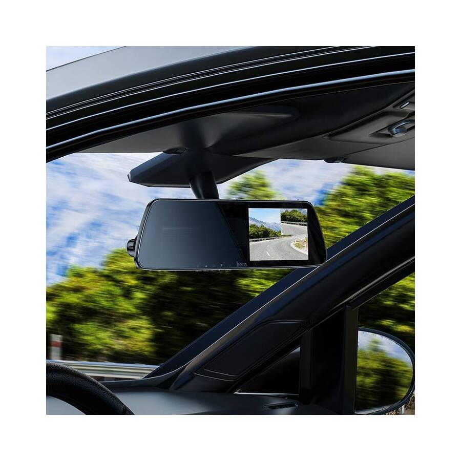 Espejo Retrovisor con Doble Cámara 1080p Hoco DV4
