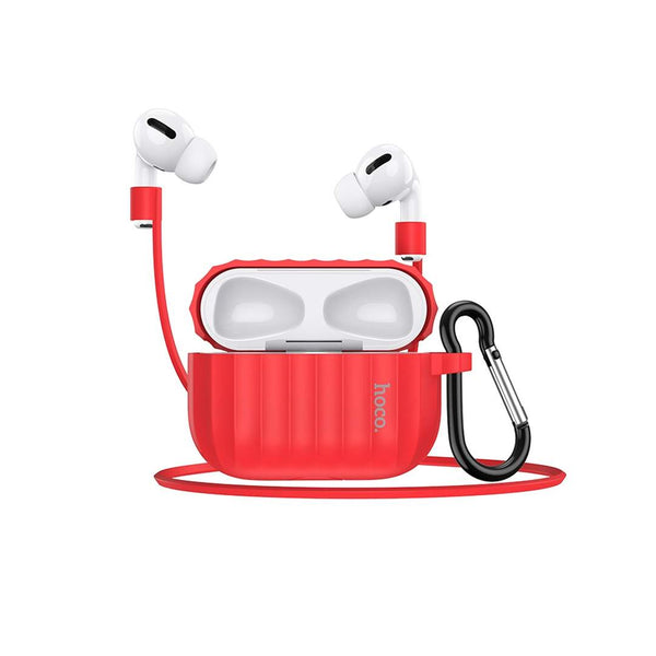 Estuche Airpods PRO con cuerda Hoco WB20 - Rojo